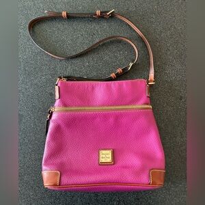EUC large Dooney and Burke hot pink crossbody